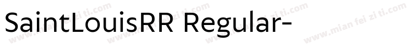 SaintLouisRR Regular字体转换